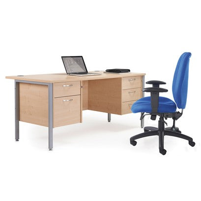 Maestro 25 H Frame Straight Desk (Available in 6 sizes)