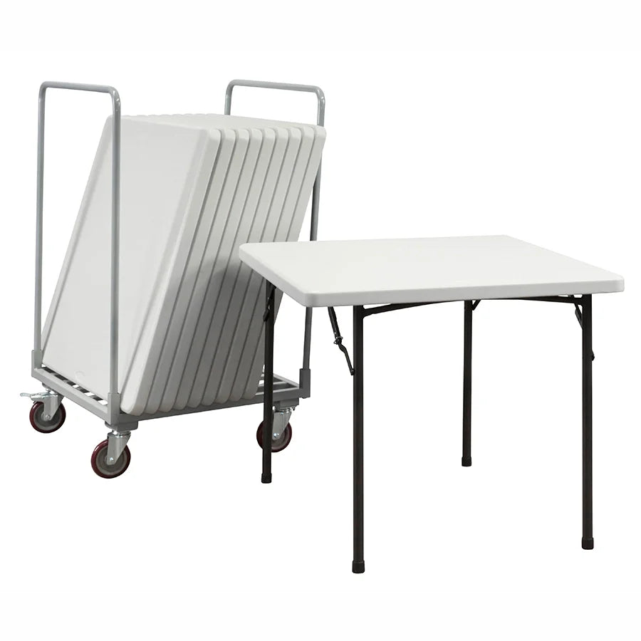 Basics Upright Poly Folding Table Trolley