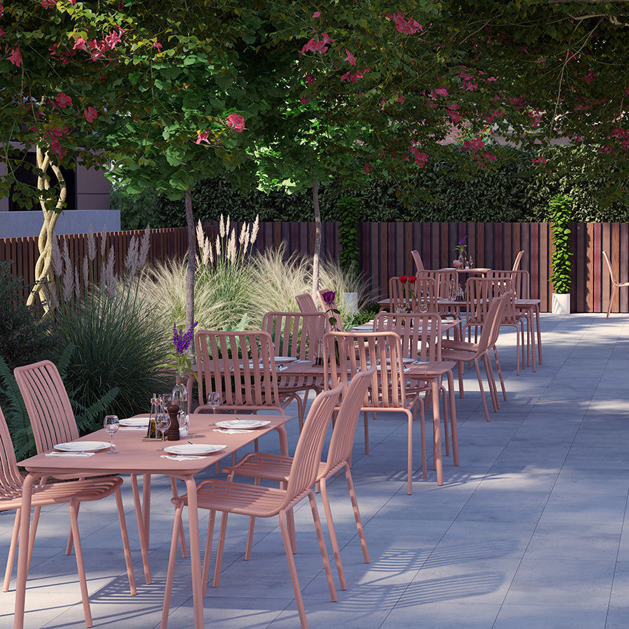 Breeze Aluminium Slatted Table (Square or Rectangular)