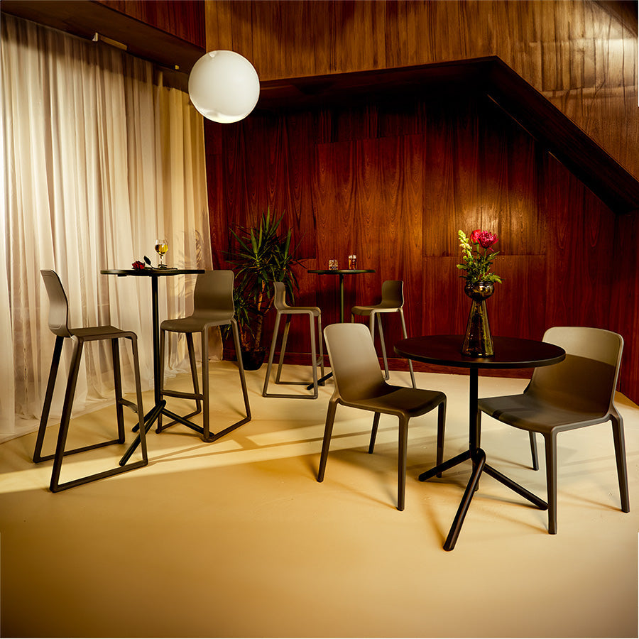 Hatton One Piece Midi or High Back Stool