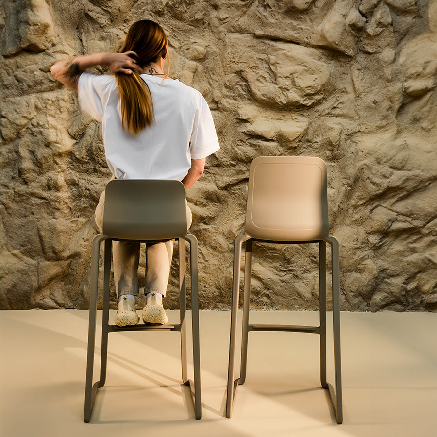 Hatton One Piece Midi or High Back Stool