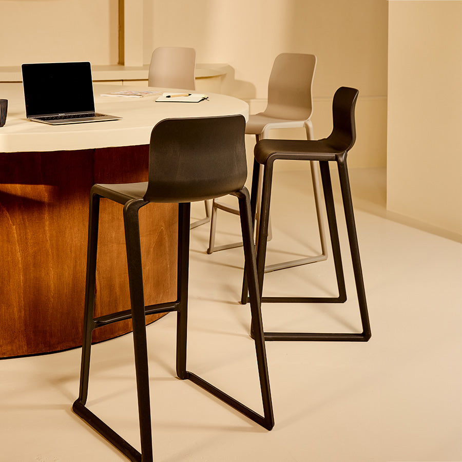 Hatton One Piece Midi or High Back Stool