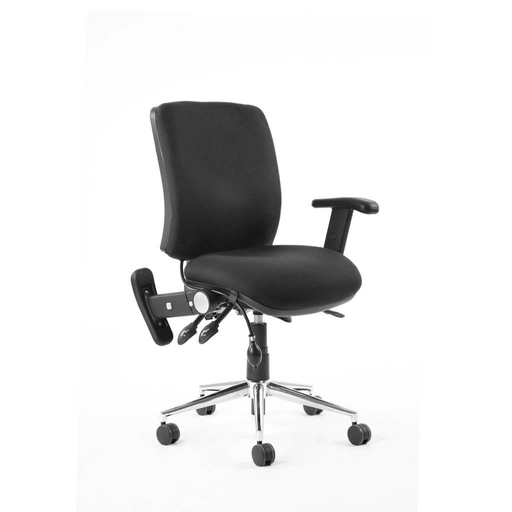 Ergonomic 24 Hour Medium Back Folding Arms Task Operators Chair