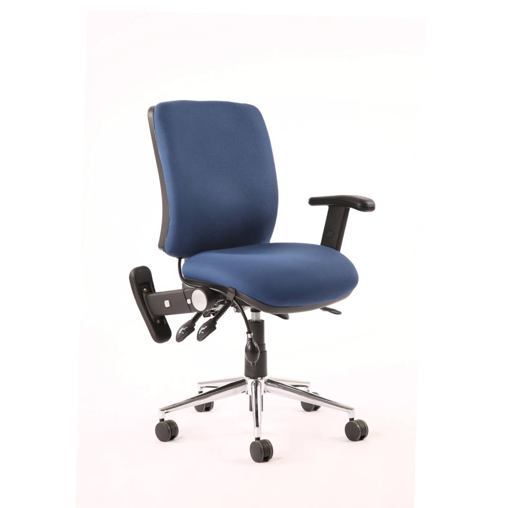 Ergonomic 24 Hour Medium Back Folding Arms Task Operators Chair
