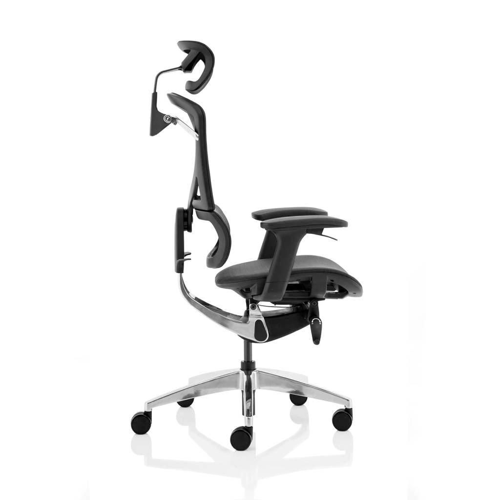 Ergo Click Plus Grey Fabric with Headrest