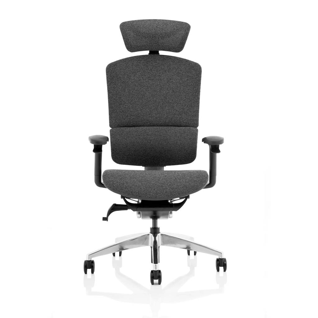 Ergo Click Plus Grey Fabric with Headrest