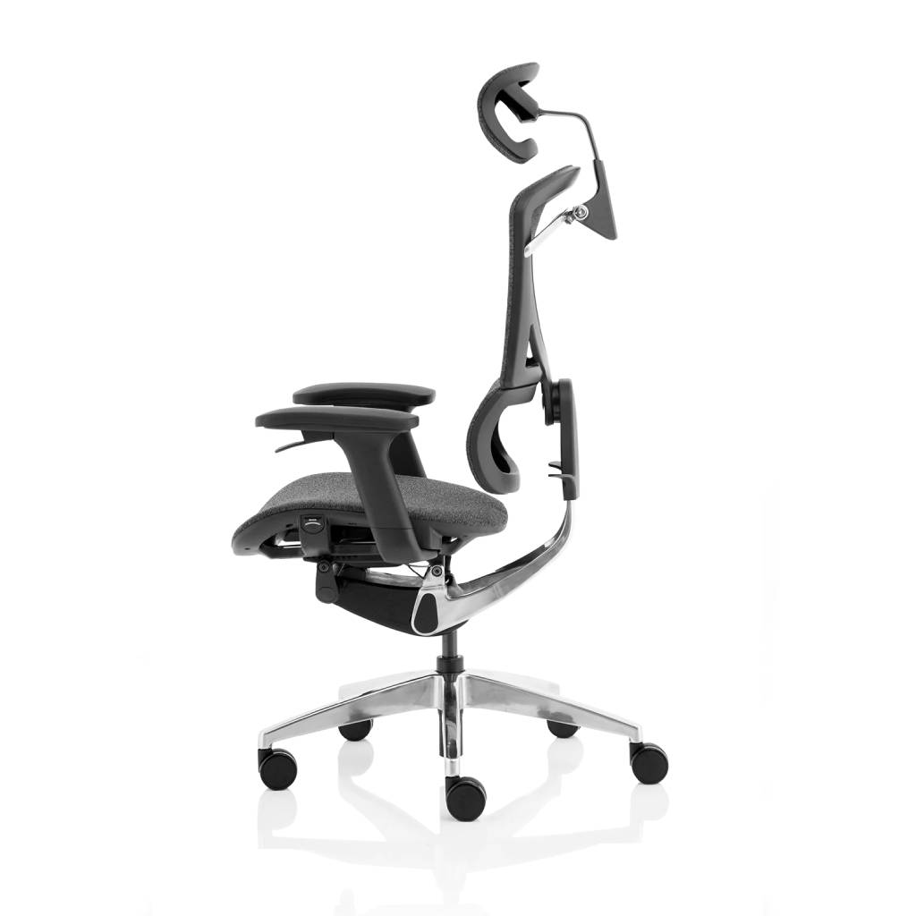 Ergo Click Plus Grey Fabric with Headrest