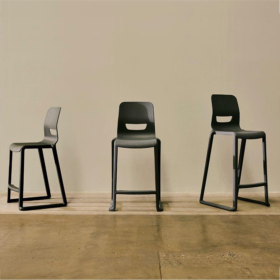 Postura+ One Piece High Back Stool
