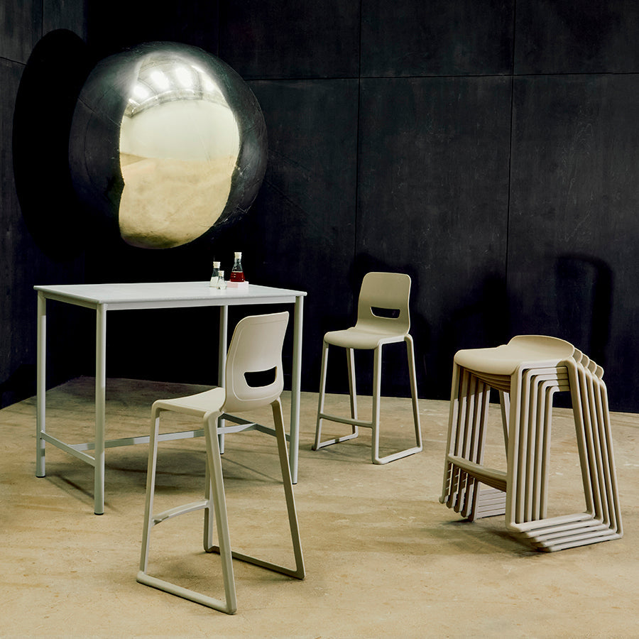 Postura+ One Piece High Back Stool