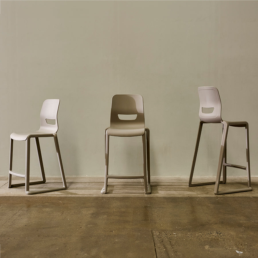 Postura+ One Piece High Back Stool