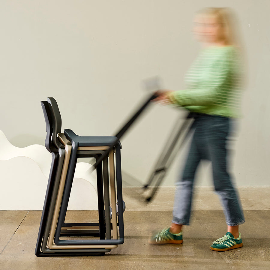 Postura+ One Piece High Back Stool