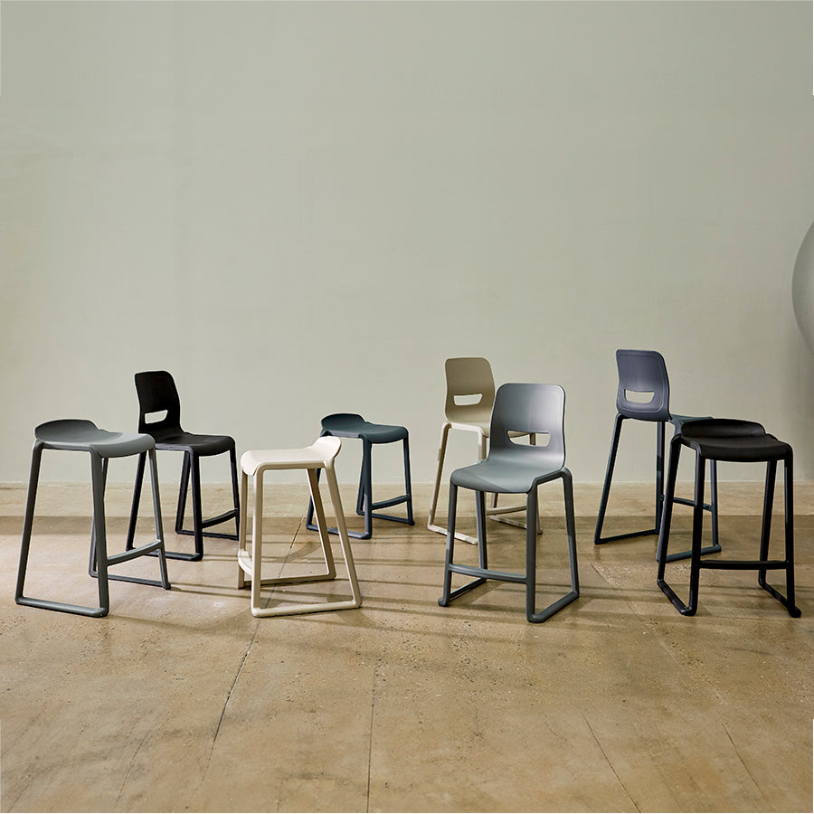 Postura+ One Piece High Back Stool
