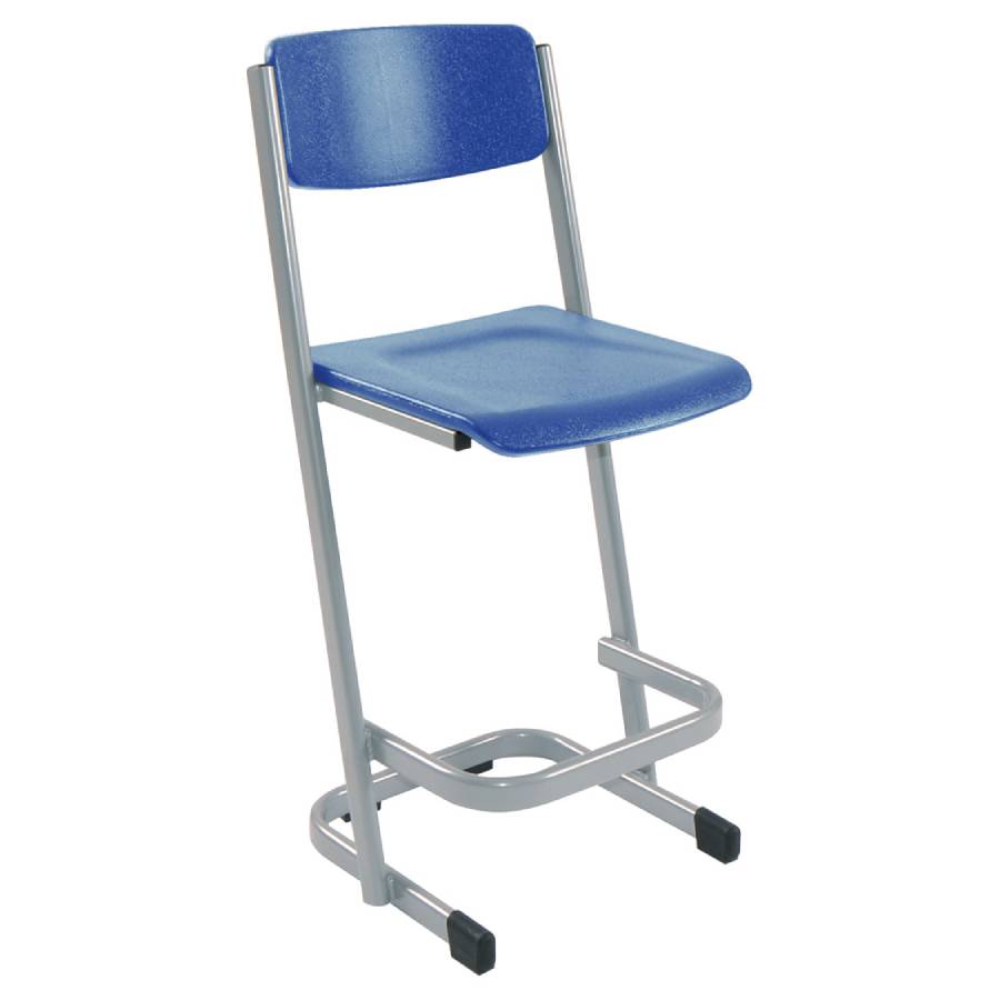 Stactek Poly Stool With Backrest