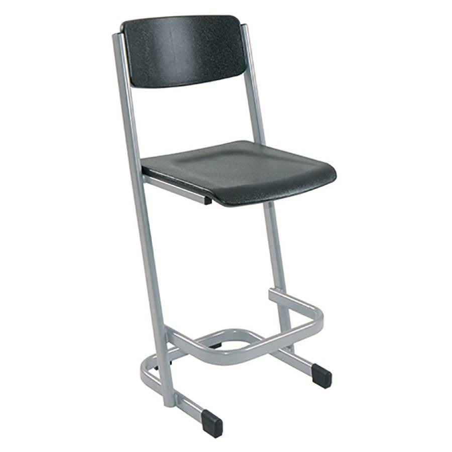 Stactek Poly Stool With Backrest