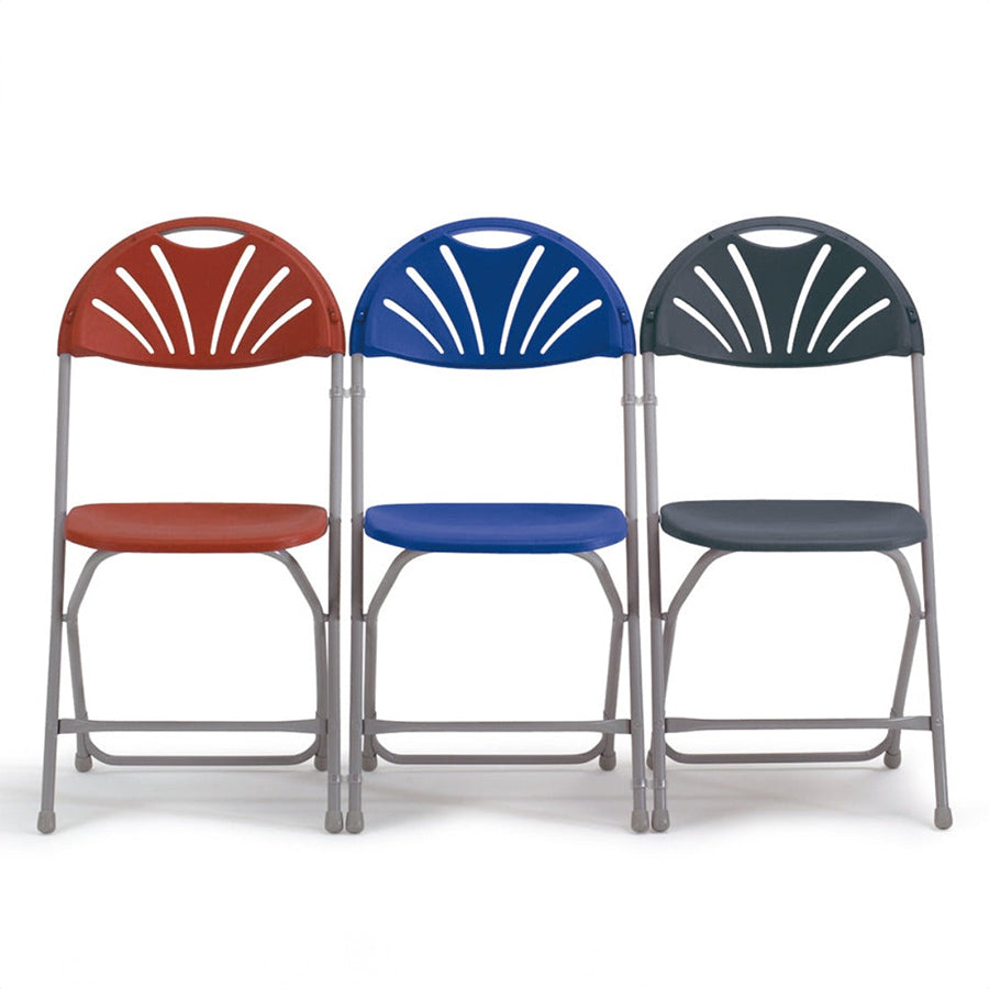 2000 Classic Lightweight Folding Chair Burgundy, Blue and Charcoal