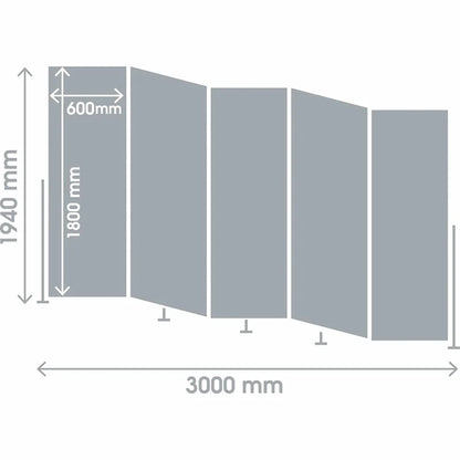 Mobile Insta-Wall (5 Panels)