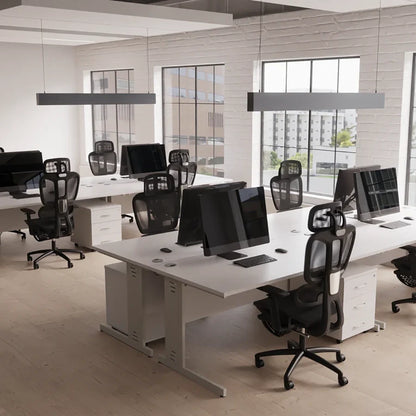 Impulse 1200mm Slimline Desk Cable Managed Leg