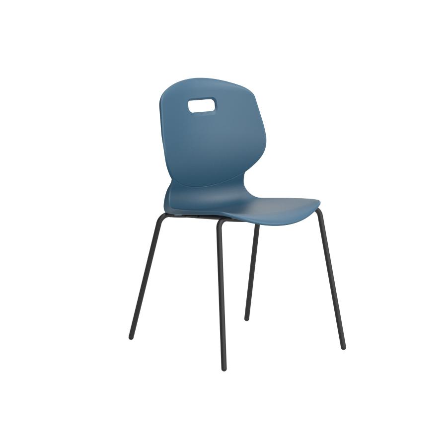 Arc 4 Leg Classroom Polypropylene Chair size 5 steel blue