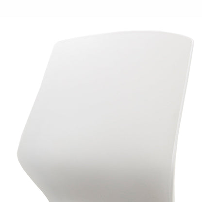 Florence Spindle White Frame Fabric Seat Visitor Chair