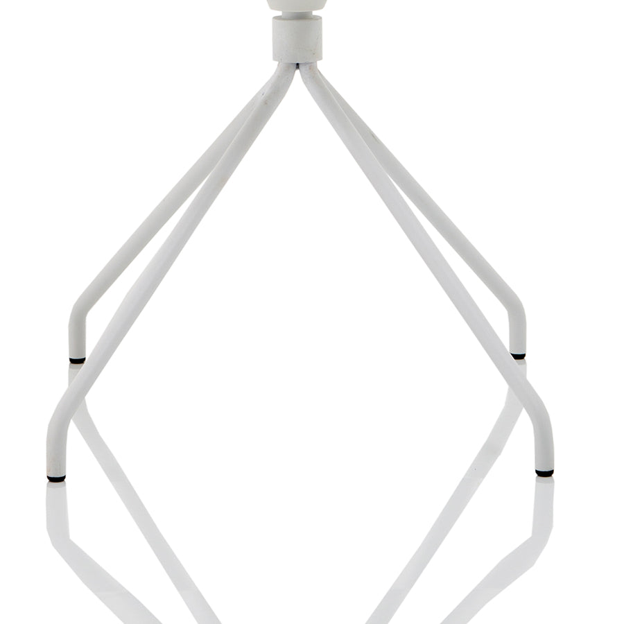 Florence Spindle White Frame Fabric Seat Visitor Chair