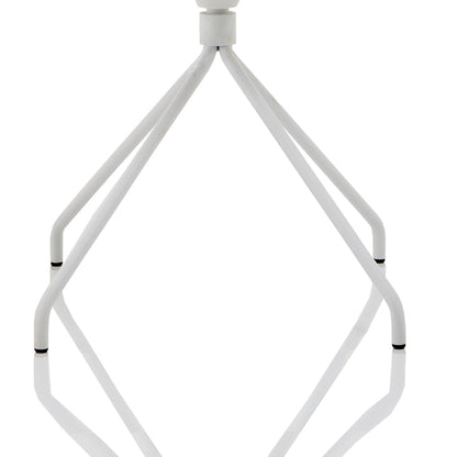 Florence Spindle White Frame Fabric Seat Visitor Chair