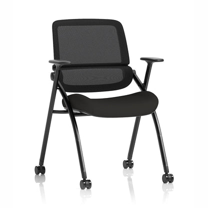 Capra Mesh Back Folding Office Training Chair Black 1