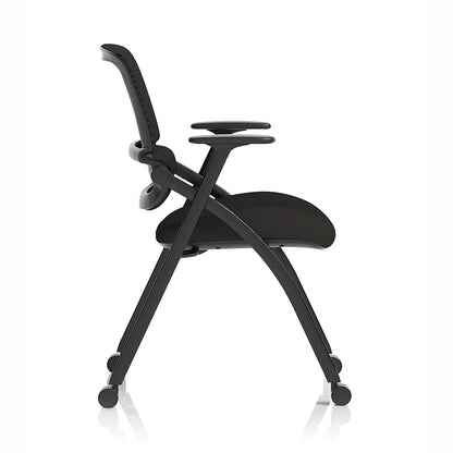 Capra Mesh Back Folding Office Training Chair Black 4