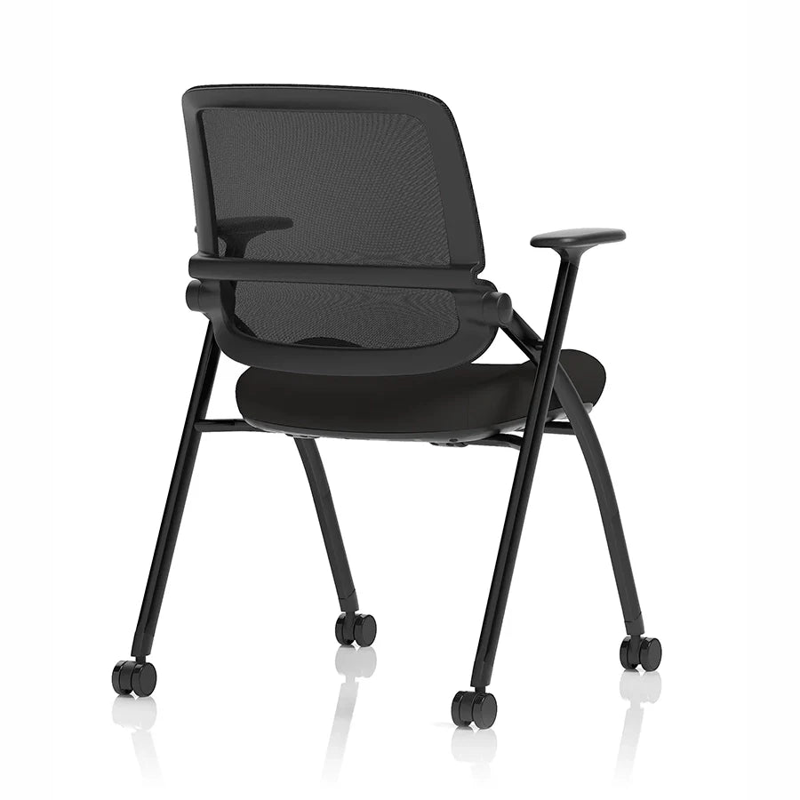 Capra Mesh Back Folding Office Training Chair Black 5