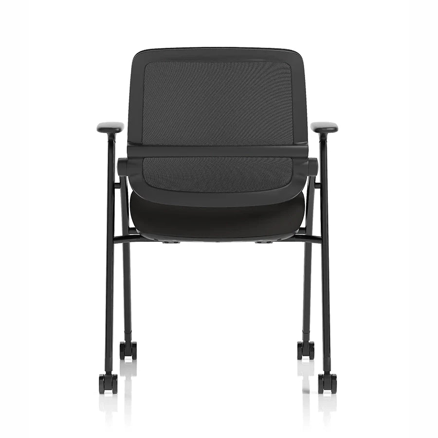 Capra Mesh Back Folding Office Training Chair Black 6