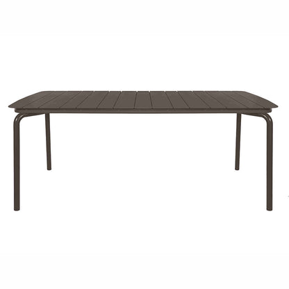 Breeze Aluminium Slatted Rectangular Table