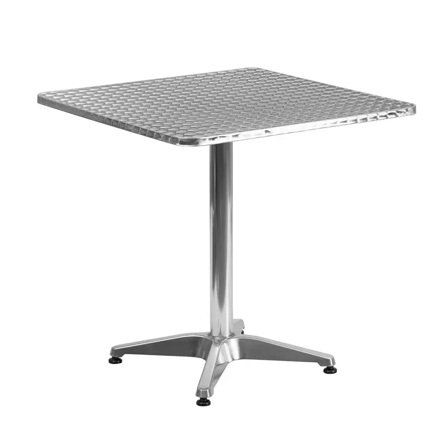 Rio Square Pedestal Table + 4 Side Chairs