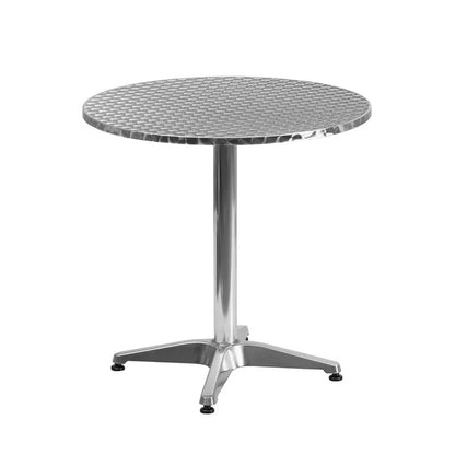 Rio Circular Pedestal Table + 4  Side Chairs
