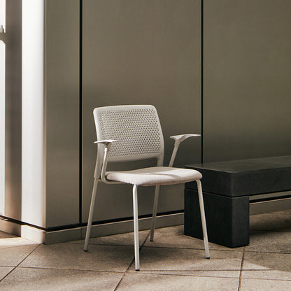 Grafton Stacking 4 Leg Chair on glides with arms lifestyle image 1