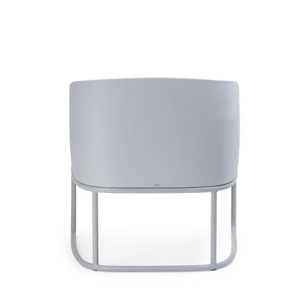 Gummy Bear Metal Frame Leg Outdoor Chair Grey Melange Back
