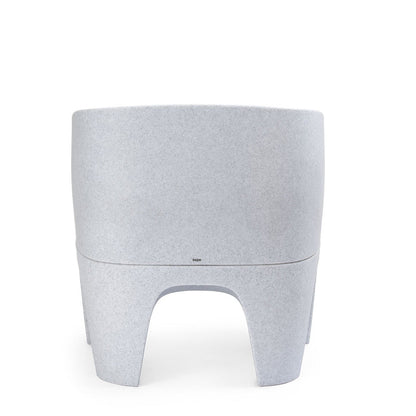 Gummy Bear Moulded Leg Outdoor Chair Grey Melange Back