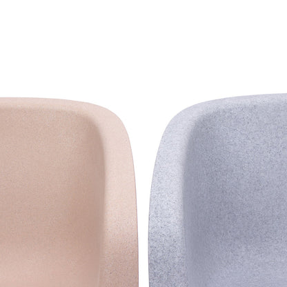 Gummy Bear Outdoor Chair Grey and Beige Melange frame close ups
