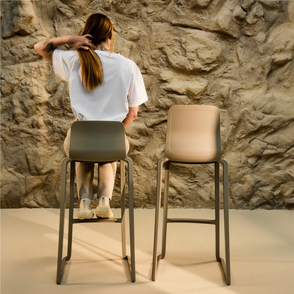 Hatton One Piece Midi and High Back Stools Back View Lifestyle Image 1