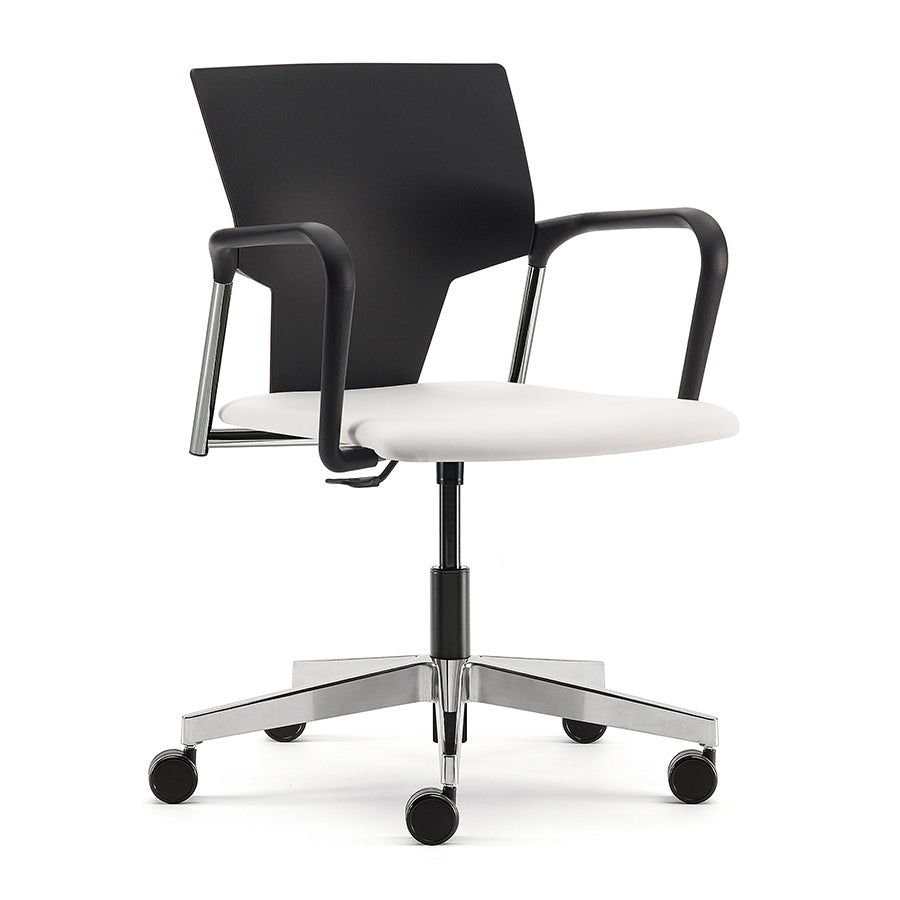 Ikon Swivel Chair with Upholstered Seat