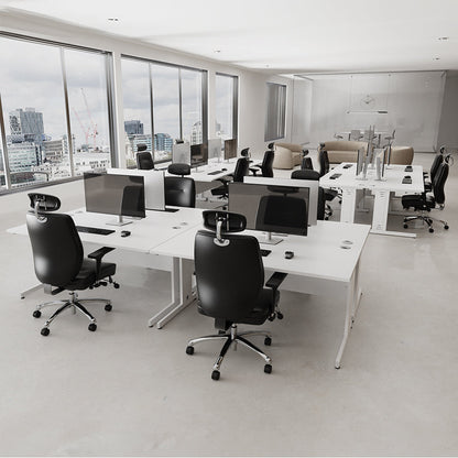 Impulse 1400mm Slimline Desk Cable Managed Leg