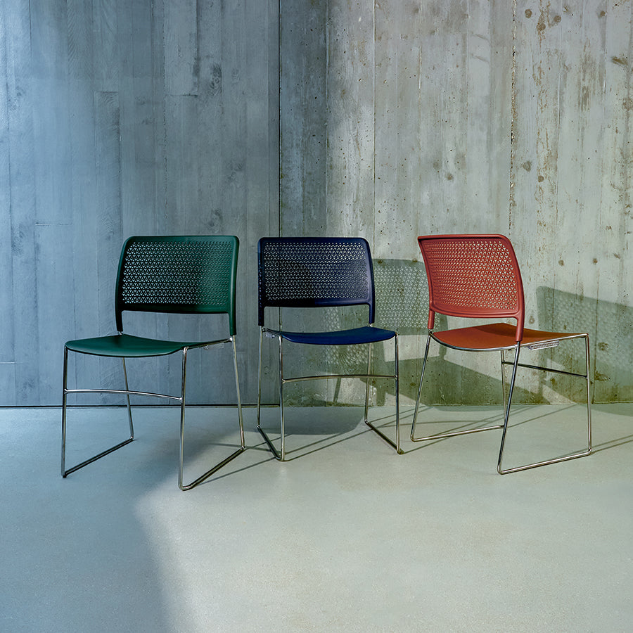 Grafton Stacking High Density Skid Base Chair