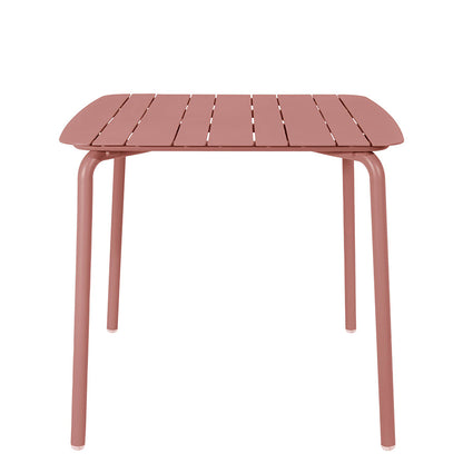 Breeze Aluminium Slatted Square Table