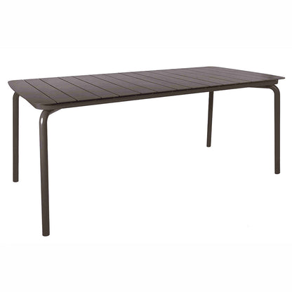 Breeze Aluminium Slatted Rectangular Table