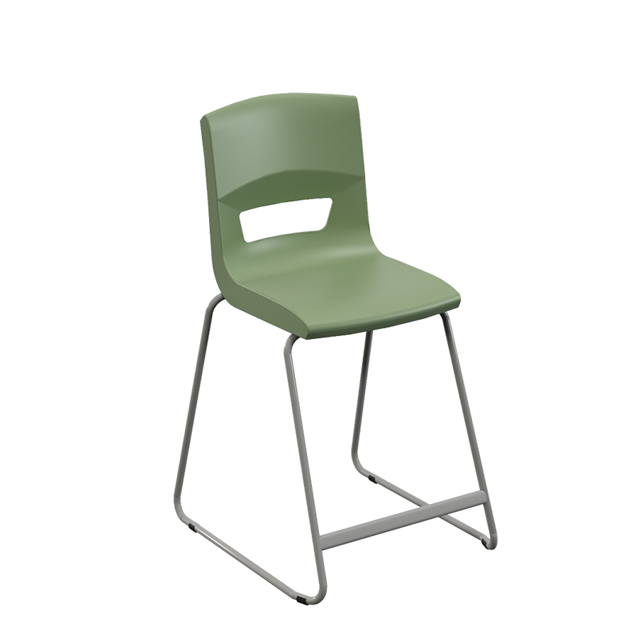 Postura+ High Back Stool - Naturals