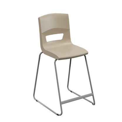 Postura+ High Back Stool - Naturals