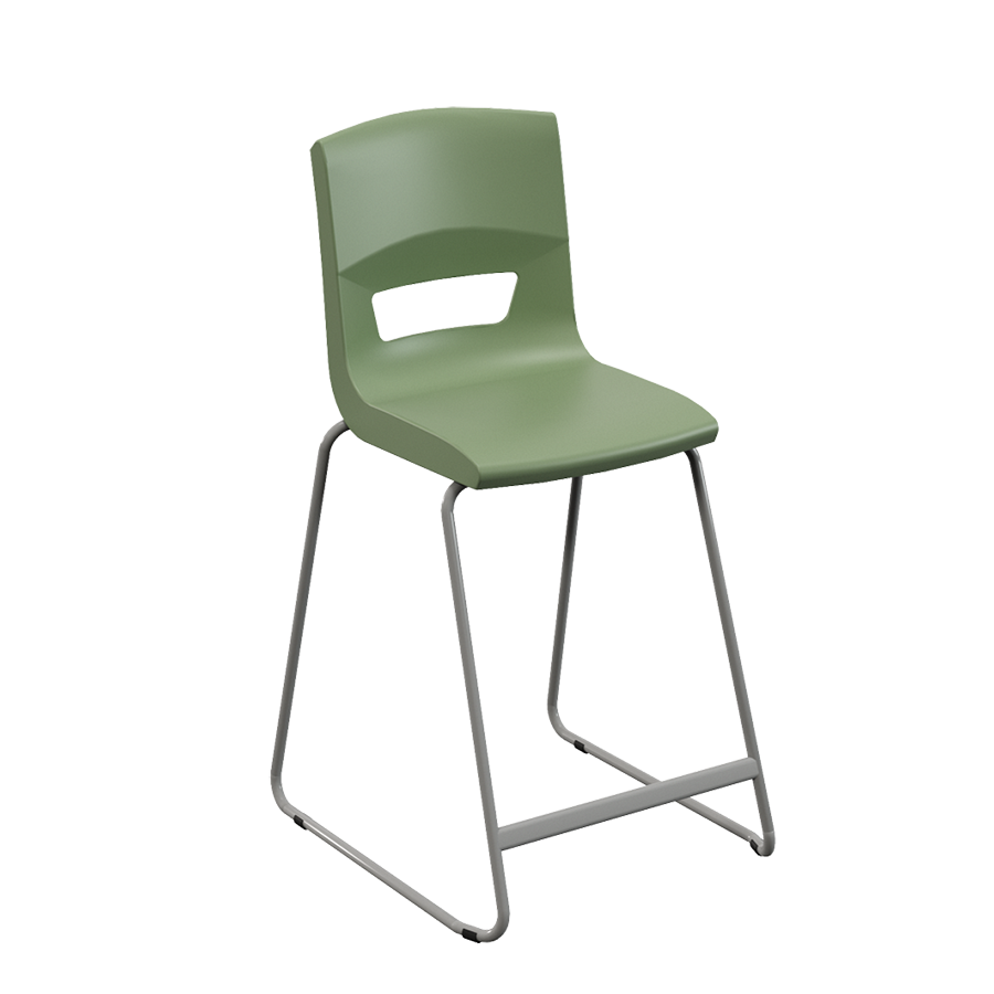 Postura+ High Back Stool - Naturals