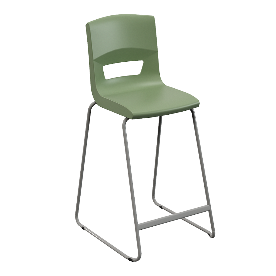 Postura+ High Back Stool - Naturals