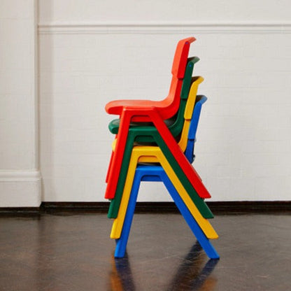Postura+ One Piece Poly Chair Stacked Side View