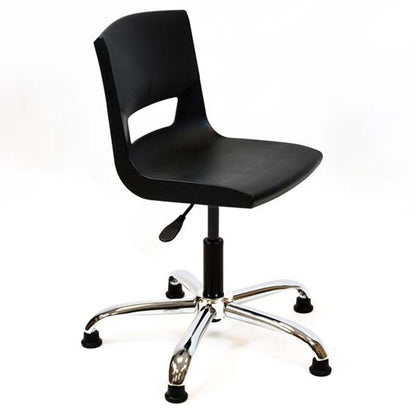 Postura+ Task Chair with Chrome Base Jet Black