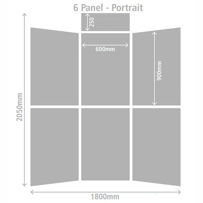 Fold-Up Display Screen - 6 Panels