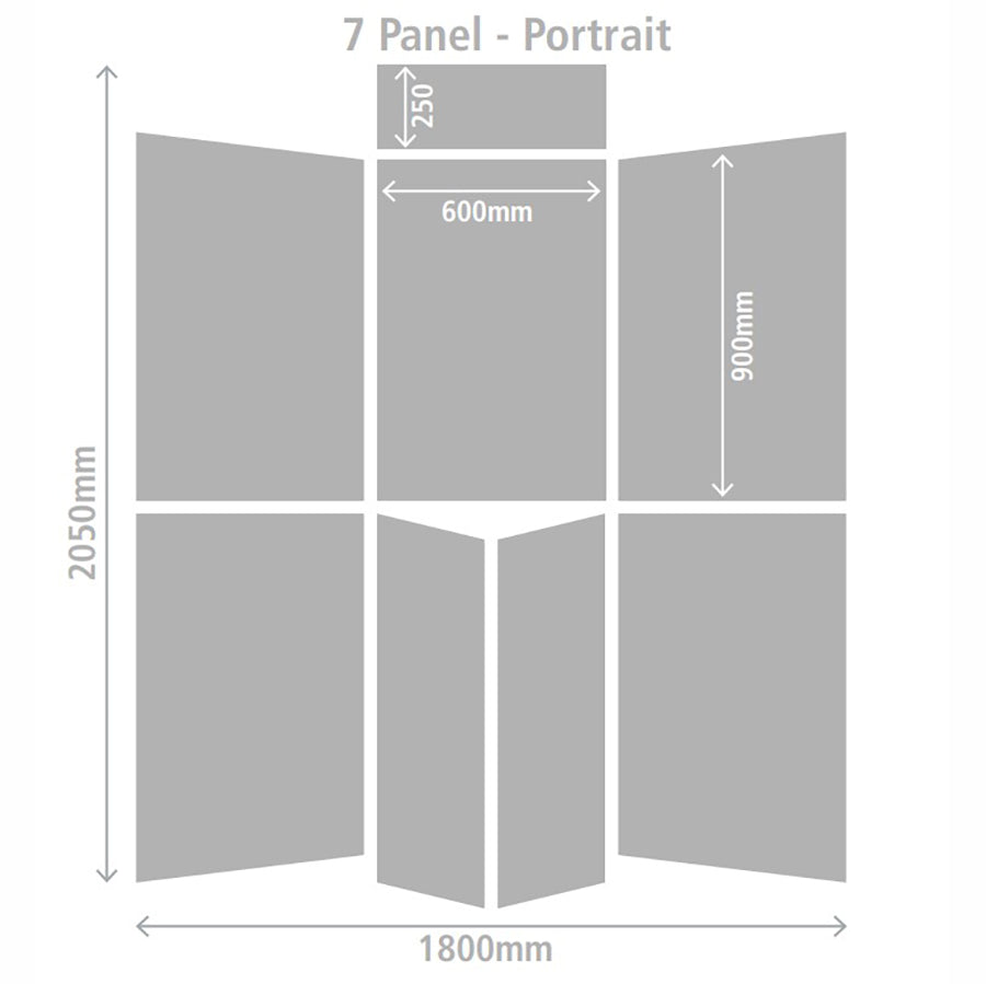 Fold-Up Display Screen - 7 Panels